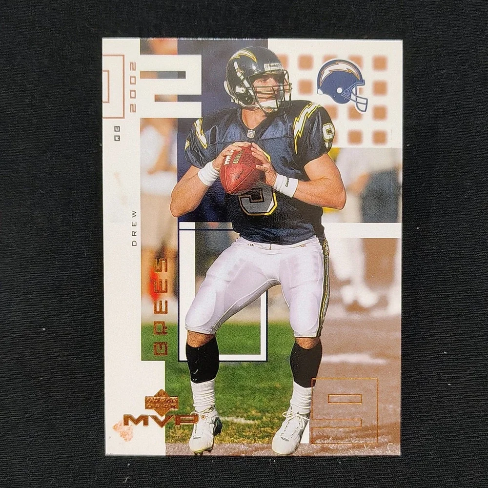 2002 Upper Deck MVP‎ Drew Brees 2nd Year San Diego Chargers #196